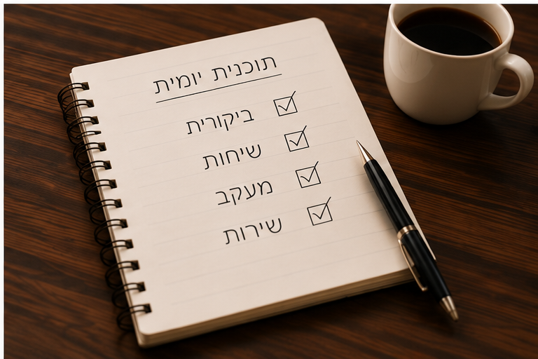 הבוקר מתחיל בתכנון